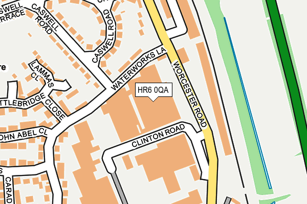 HR6 0QA map - OS OpenMap – Local (Ordnance Survey)