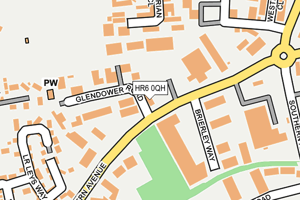 HR6 0QH map - OS OpenMap – Local (Ordnance Survey)