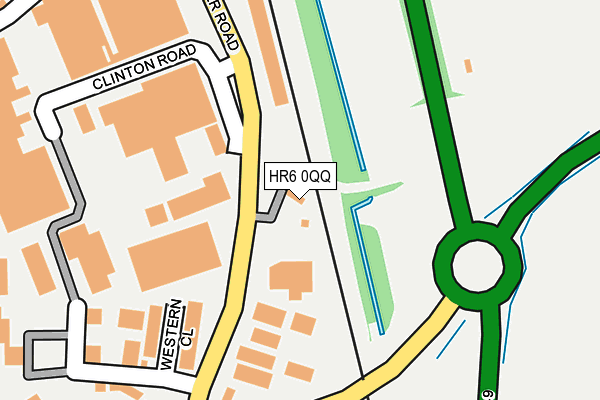 HR6 0QQ map - OS OpenMap – Local (Ordnance Survey)