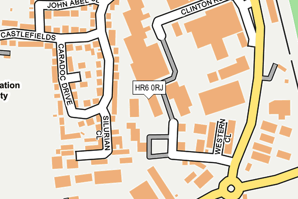 HR6 0RJ map - OS OpenMap – Local (Ordnance Survey)
