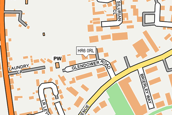 HR6 0RL map - OS OpenMap – Local (Ordnance Survey)
