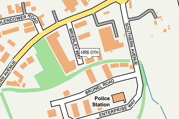 HR6 0YH map - OS OpenMap – Local (Ordnance Survey)