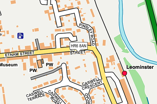 HR6 8AN map - OS OpenMap – Local (Ordnance Survey)