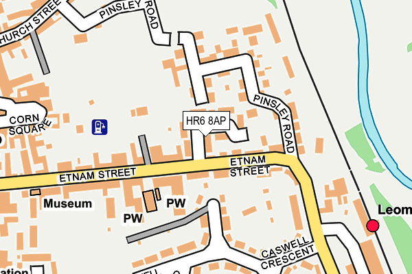 HR6 8AP map - OS OpenMap – Local (Ordnance Survey)