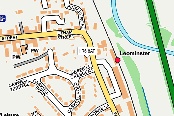 HR6 8AT map - OS OpenMap – Local (Ordnance Survey)