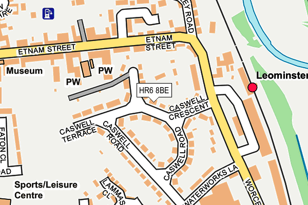 HR6 8BE map - OS OpenMap – Local (Ordnance Survey)