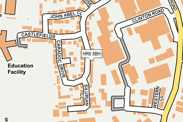 HR6 8BH map - OS OpenMap – Local (Ordnance Survey)