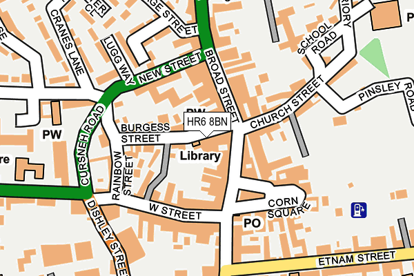 HR6 8BN map - OS OpenMap – Local (Ordnance Survey)