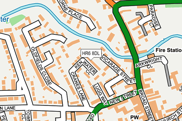 HR6 8DL map - OS OpenMap – Local (Ordnance Survey)