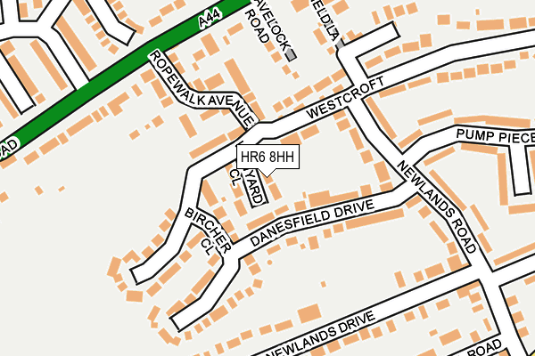 Map of BEETHOVEN ROAD 1966 LIMITED at local scale