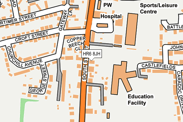 Map of SOUTH STREET STORES AND DISTRIBUTION LTD at local scale