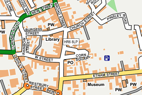 HR6 8LP map - OS OpenMap – Local (Ordnance Survey)