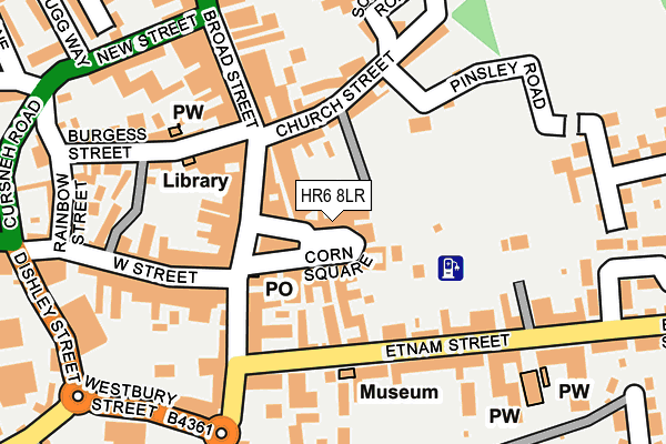 HR6 8LR map - OS OpenMap – Local (Ordnance Survey)