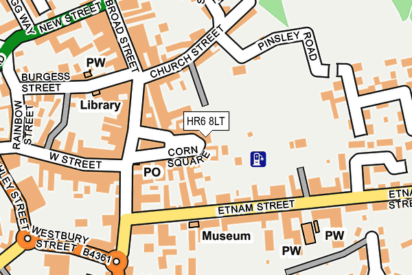 HR6 8LT map - OS OpenMap – Local (Ordnance Survey)