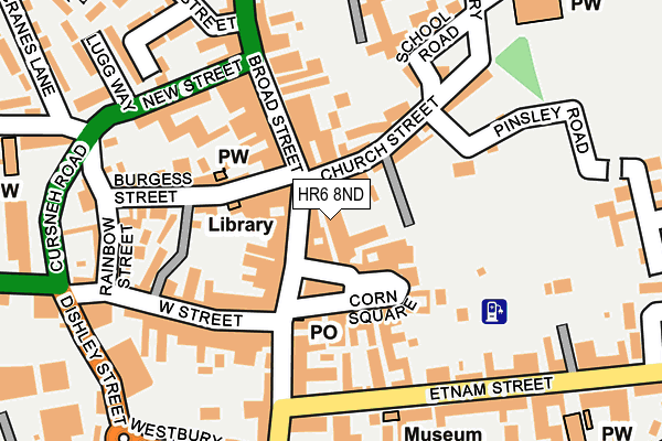 HR6 8ND map - OS OpenMap – Local (Ordnance Survey)