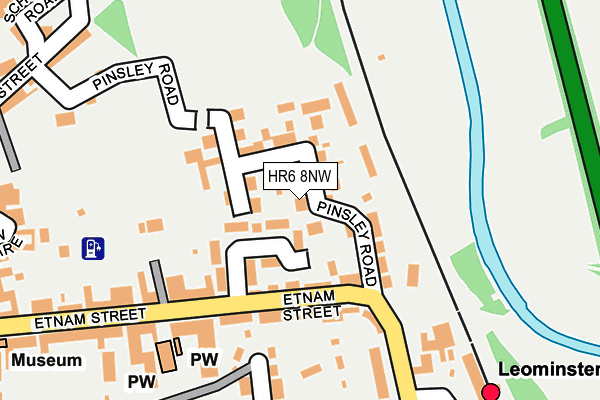 HR6 8NW map - OS OpenMap – Local (Ordnance Survey)