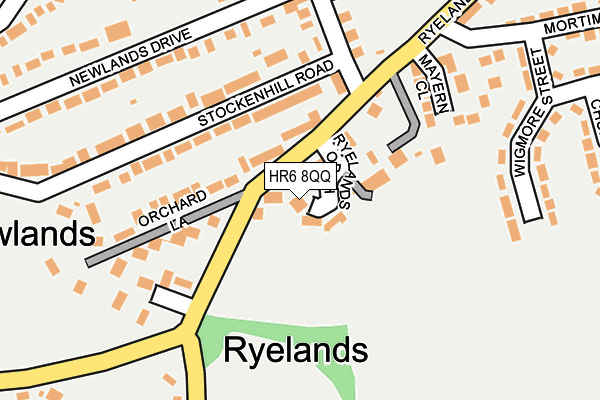 HR6 8QQ map - OS OpenMap – Local (Ordnance Survey)