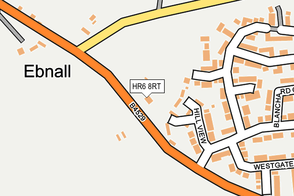 HR6 8RT map - OS OpenMap – Local (Ordnance Survey)