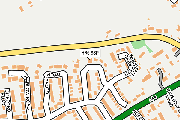 HR6 8SP map - OS OpenMap – Local (Ordnance Survey)