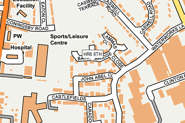 HR6 8TH map - OS OpenMap – Local (Ordnance Survey)
