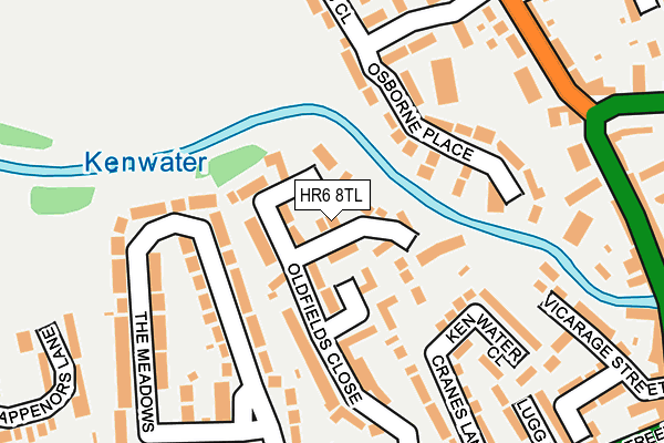 HR6 8TL map - OS OpenMap – Local (Ordnance Survey)