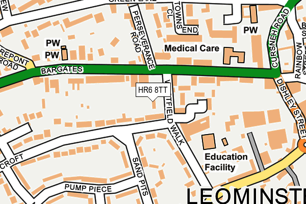 HR6 8TT map - OS OpenMap – Local (Ordnance Survey)