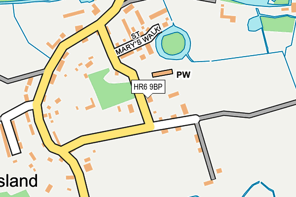 HR6 9BP map - OS OpenMap – Local (Ordnance Survey)