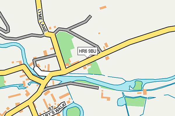 HR6 9BU map - OS OpenMap – Local (Ordnance Survey)
