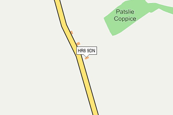 HR6 9DN map - OS OpenMap – Local (Ordnance Survey)