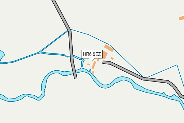 HR6 9EZ map - OS OpenMap – Local (Ordnance Survey)