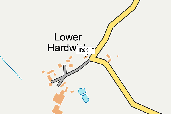 HR6 9HF map - OS OpenMap – Local (Ordnance Survey)
