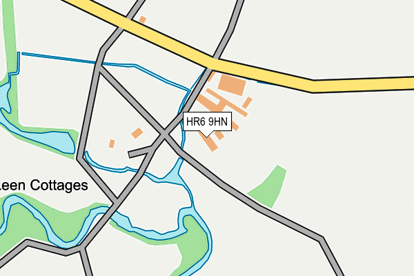 HR6 9HN map - OS OpenMap – Local (Ordnance Survey)
