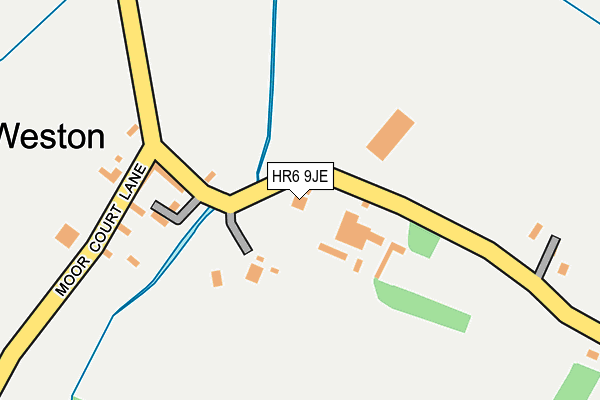 HR6 9JE map - OS OpenMap – Local (Ordnance Survey)