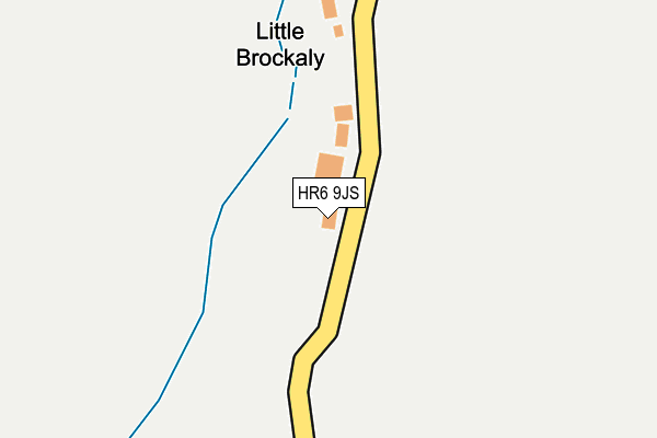 HR6 9JS map - OS OpenMap – Local (Ordnance Survey)