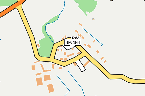 HR6 9PH map - OS OpenMap – Local (Ordnance Survey)