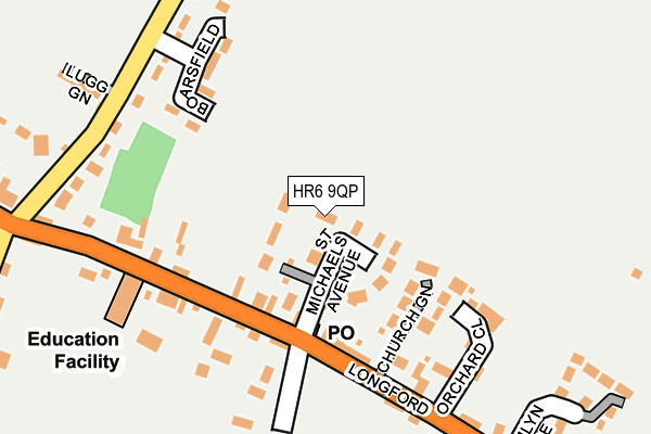 HR6 9QP map - OS OpenMap – Local (Ordnance Survey)