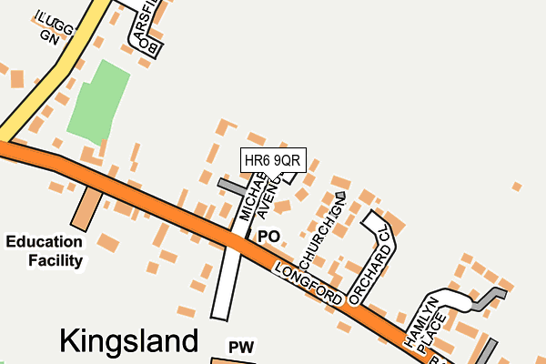 HR6 9QR map - OS OpenMap – Local (Ordnance Survey)