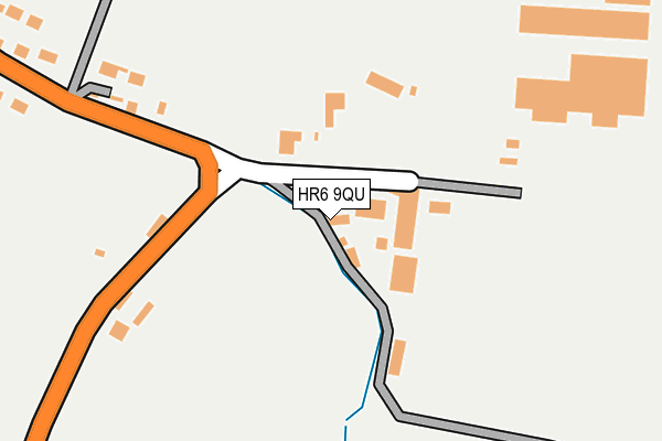 HR6 9QU map - OS OpenMap – Local (Ordnance Survey)