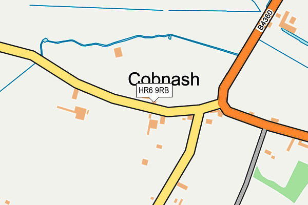 HR6 9RB map - OS OpenMap – Local (Ordnance Survey)