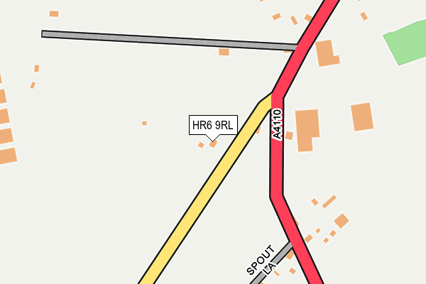 HR6 9RL map - OS OpenMap – Local (Ordnance Survey)
