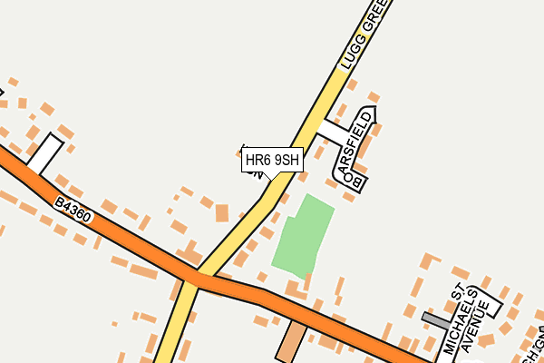 HR6 9SH map - OS OpenMap – Local (Ordnance Survey)