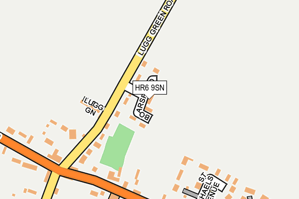 HR6 9SN map - OS OpenMap – Local (Ordnance Survey)