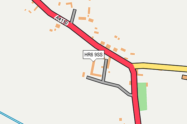 HR6 9SS map - OS OpenMap – Local (Ordnance Survey)