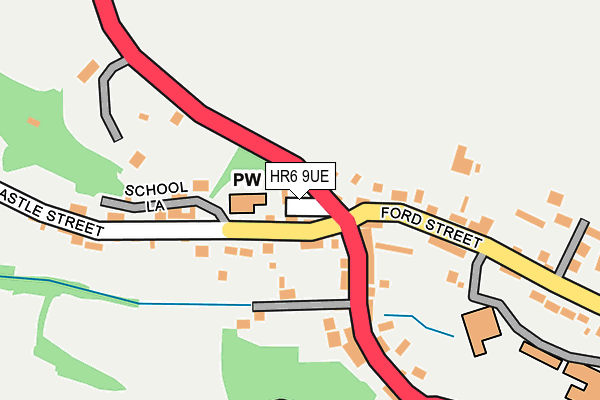 HR6 9UE map - OS OpenMap – Local (Ordnance Survey)