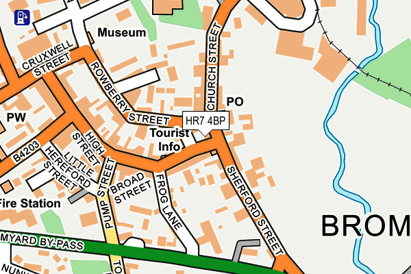 HR7 4BP map - OS OpenMap – Local (Ordnance Survey)