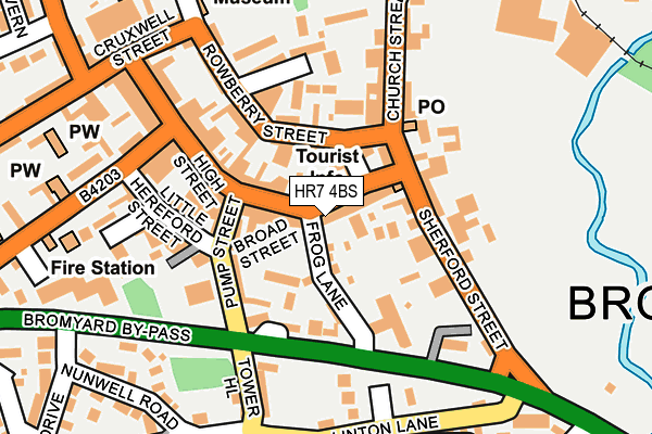 HR7 4BS map - OS OpenMap – Local (Ordnance Survey)
