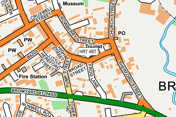 HR7 4BT map - OS OpenMap – Local (Ordnance Survey)