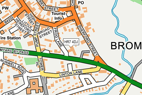 HR7 4DJ map - OS OpenMap – Local (Ordnance Survey)