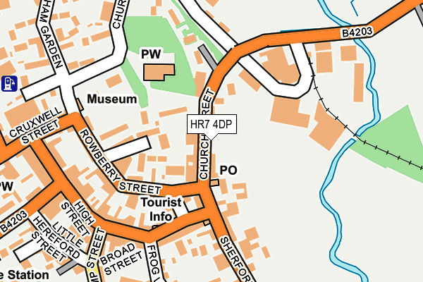 HR7 4DP map - OS OpenMap – Local (Ordnance Survey)