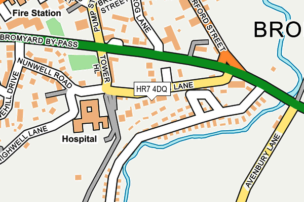HR7 4DQ map - OS OpenMap – Local (Ordnance Survey)